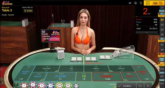 sexy dealer on game